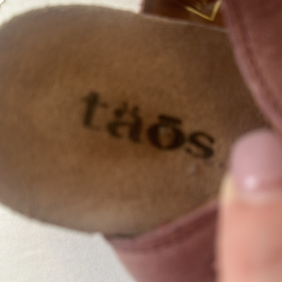 TAOS Cushioned Support Velcro Adjustable Straps- Size38 Lavender Mesh Leather - Picture 4 of 7